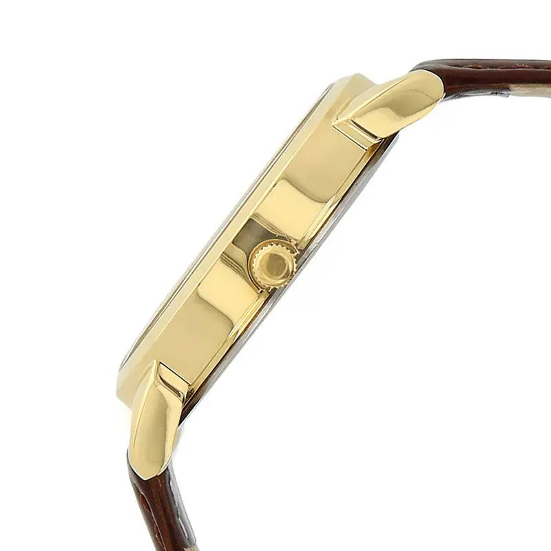 Titan Workwear White Dial Brown Leather Men's Watch- 1521YL08